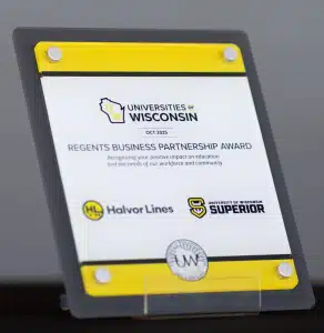 2025 Regents Business Partnership Award Winner, Halvor Lines